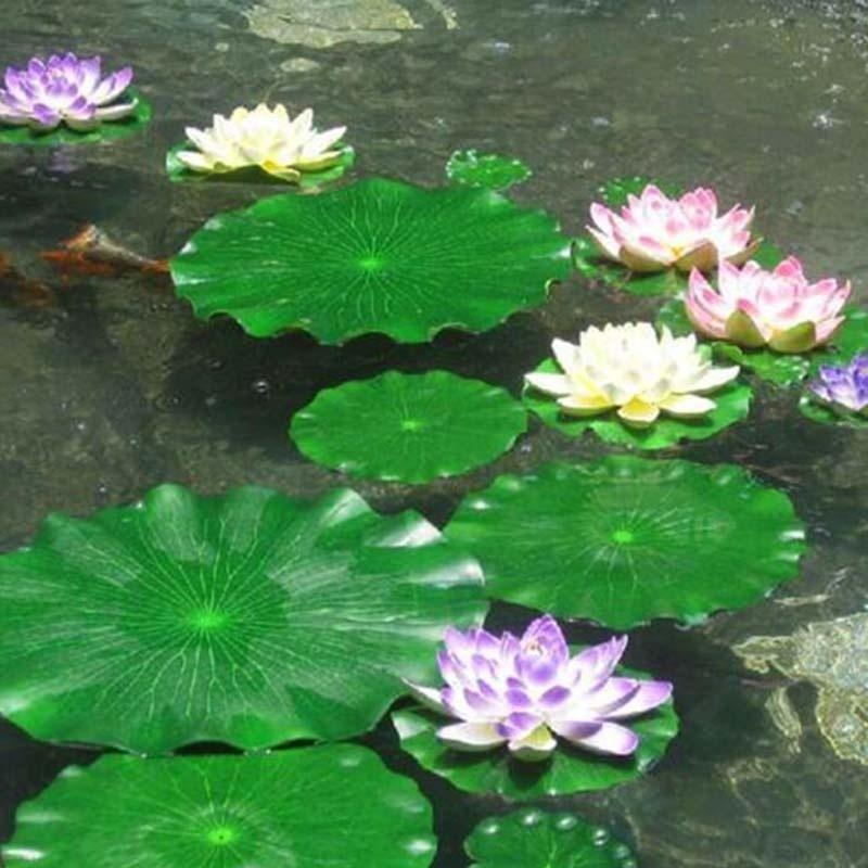Marine Aquarium Tanks - 2026 Artificial Water Lily Lotus Leaf