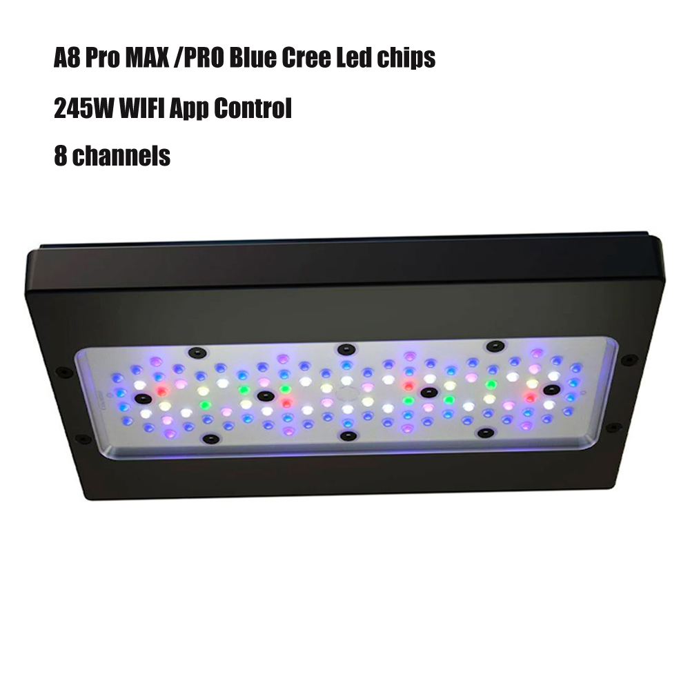 Wifi APP 240W A8 PRO Blue MAX  - Aquarium Blue Marine Reef 리뷰 및 가격