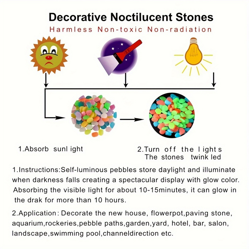 Glowing pebbles100-500pcsLumin - Marine Aquarium Tanks 리뷰 및 가격