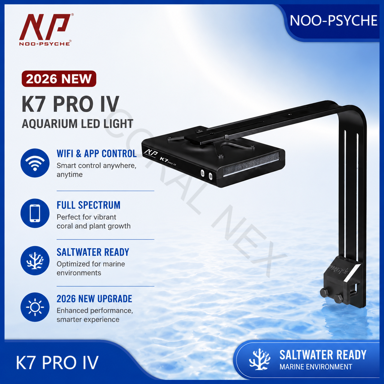 2026 New V4 NooPsyche K7 PRO I - Aquarium Marine Light 리뷰 및 가격