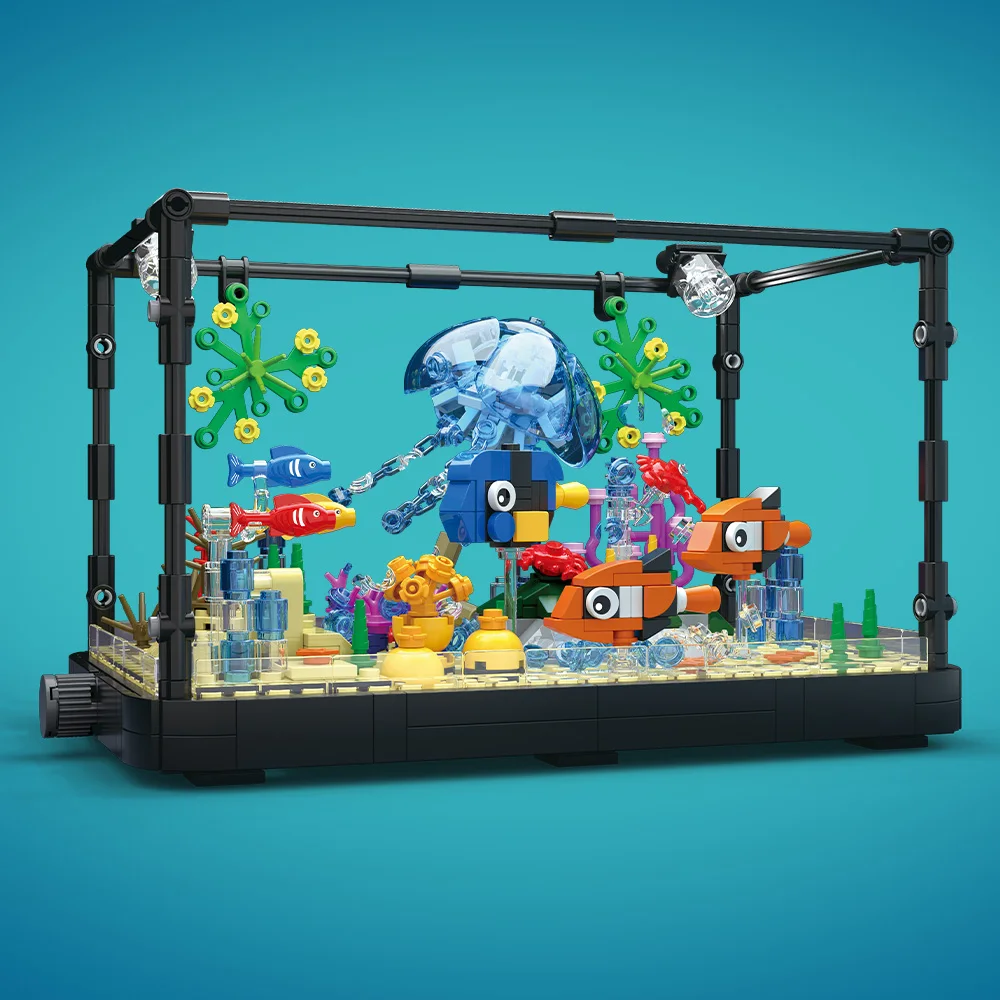 Fish Tank Building Block Set w - Aquarium Marine Light 리뷰 및 가격